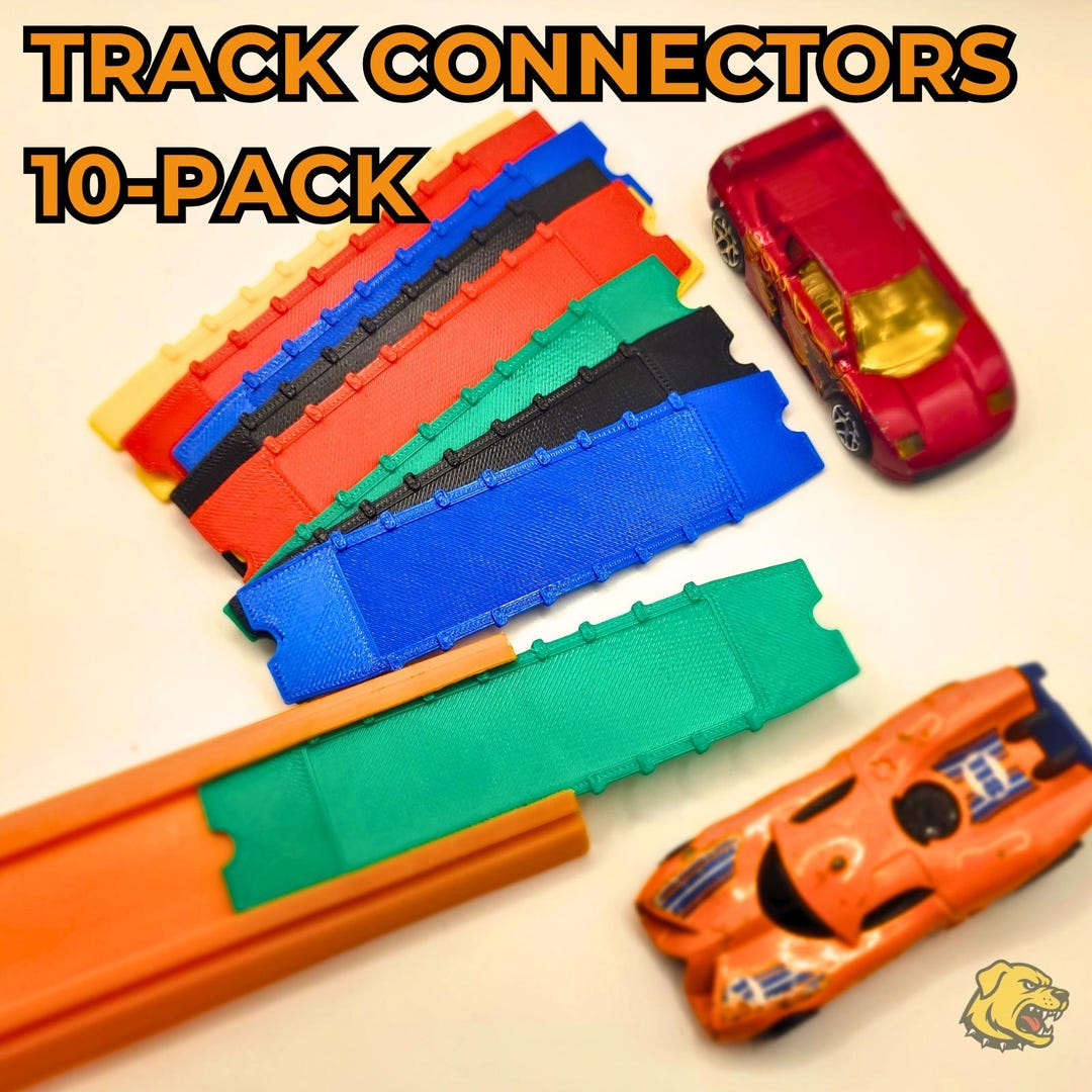 Hot Wheels Compatible Track Connectors 10 or 20-PACK Fits New & Old