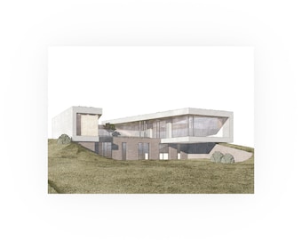 Modern Architecture Poster No. 01 | Architectural Posters for Interior Design