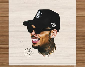 Chris Brown DTF Transfer: Gotowy do druku nadruk na odzieży