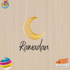 Ramadan Mubarak DTF Patch zum Aufbügeln