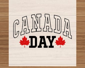 Canada Day Maple Leaf DTF Transfer: Vintage Canadian Heat Press Decal