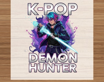 Anime Demon Hunter DTF Heat Transfer Print:Custom Clothing Decor