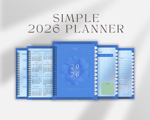 2026 Calender | Planner | Minimal Calender | Digital Journal | Digital Calender