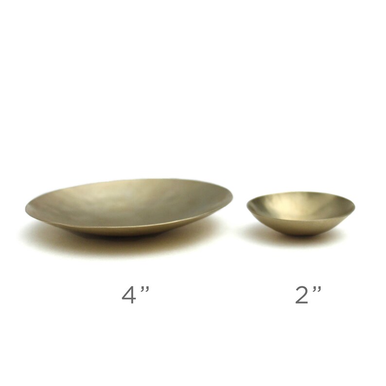 Hammered Brass Dish Small