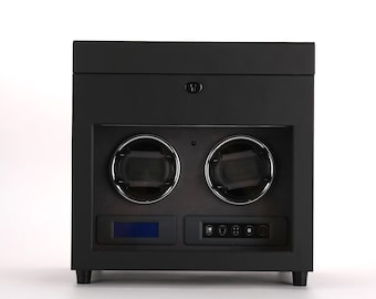 Dual Automatic Watch Winder Box | Silent Japanese Motor, 3-Watch Storage