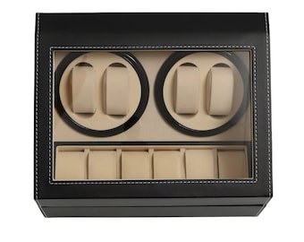 Automatik-Uhrenbeweger | Silent Display Aufbewahrungsbox, EliteVault 4 + 6