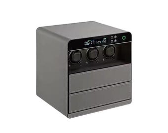 Automatic Watch Winder Safe – Fingerprint Lock, 3 or 6 Watch Capacity