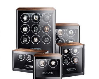 Elite Series Wood Automatic Watch Winder – Quiet Mabuchi Motor Display Case