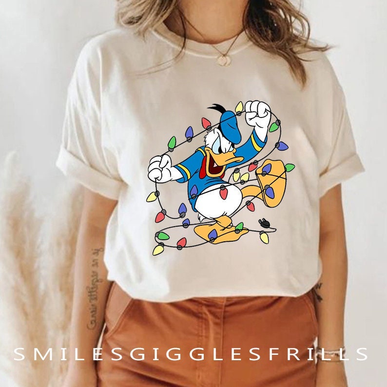 Discover Donald Duck Christmas T-Shirt, Disney Christmas T-Shirt