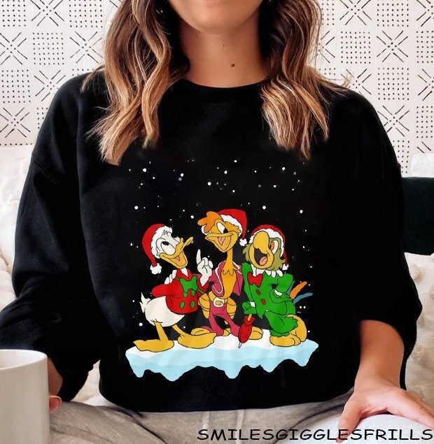 Discover The Three Caballeros Christmas Snow Tee, Donald Duck, Jose Carioca and Panchito Shirt