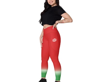 Watermelon Crossover Leggings