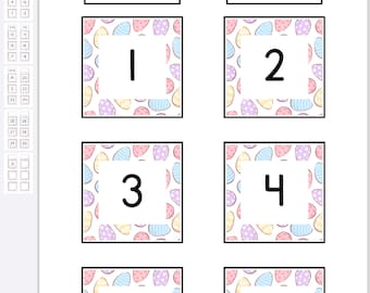 Easter Calendar Numbers Classroom