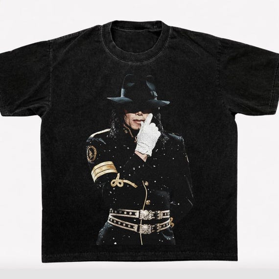Michael Jackson Rhinestone PNG Shirt Design, Bootleg Tee, Halftone Black, INSTANT DOWNLOAD