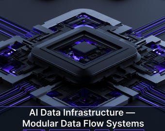 Hintergründe zu KI-Dateninfrastruktur, Datenflusssystemen, digitaler Infrastruktur, Datenverarbeitung, Technologiehintergründen, 8K, 20-Bilder-Paket