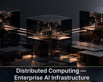 Hintergründe zu verteilten Systemen, KI-Infrastruktur, Unternehmens-IT, Datenverarbeitung, Technologie-Hintergründe, 8K, 20-Bilder-Paket