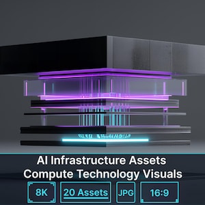 AI Infrastructure Assets, Compute Technology Visuals, Enterprise Backgrounds, AI Processor Platforms, Semiconductor Systems, Tech Interfaces
