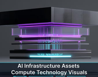 KI-Infrastruktur-Assets, Compute-Technologie-Visuals, Unternehmenshintergründe, KI-Prozessorplattformen,Halbleitersysteme, technische Schnittstellen