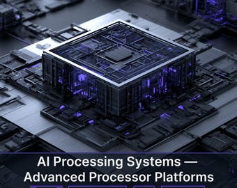 Hintergründe zu KI-Prozessoren, fortgeschrittene Prozessorarchitektur, KI-Computing, Prozessortechnologie, Technologiehintergründe, 8K, 20-Bilder-Paket