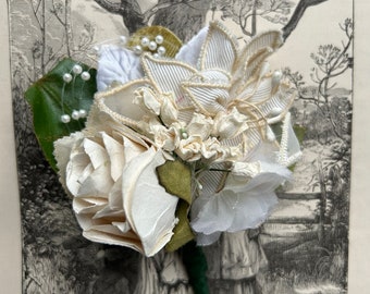 Bride of the Wedding - Nosegay, Tussie Mussie, Corsage Pin, Bridal Gift, Gift Topper