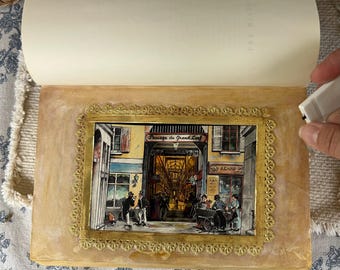 Les Miserables - French diorama, Altered Book Art, Victor Hugo , Tunnel book