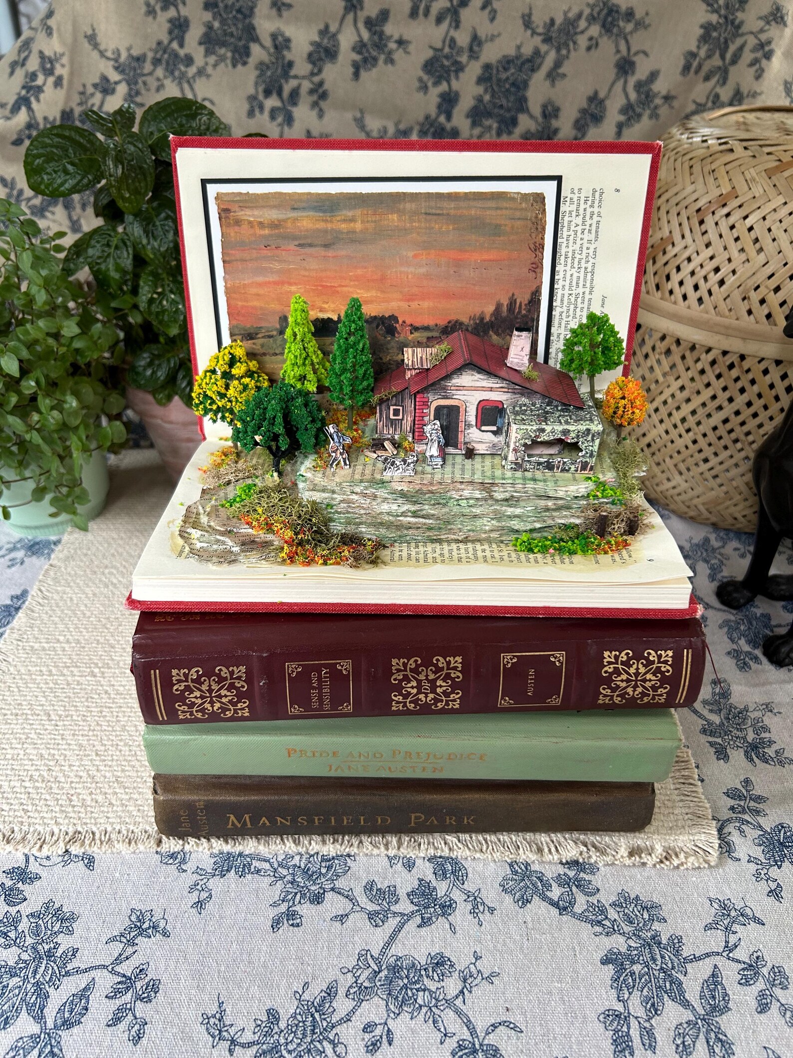 Persuasion- Mixed Media Altered Book Art, Sculpture, Diorama, Jane ...