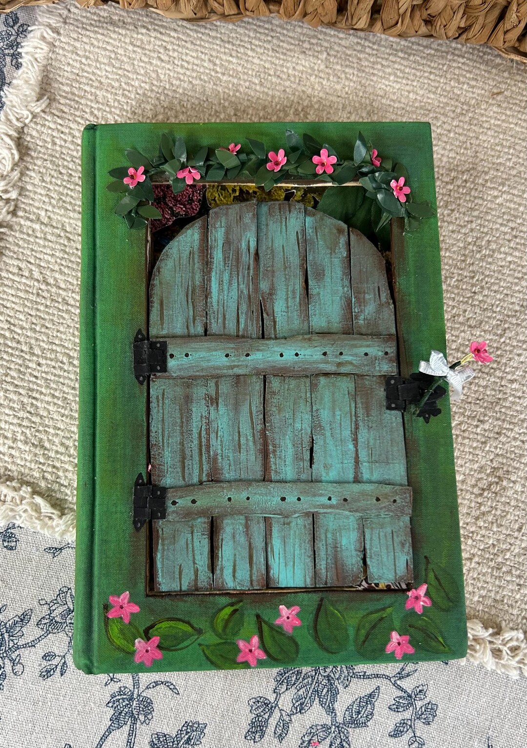 Secret Garden - Mixed Media Altered Book Art, Assemblage Art, Bookshelf ...