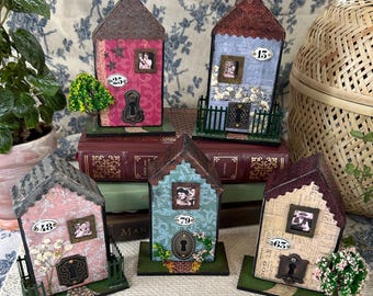 Wooden Scrapbook Houses