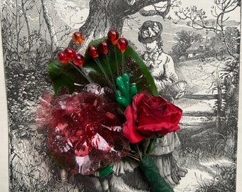 Spice is Nice  - Nosegay, Tussie Mussie, Corsage Pin, Bridal Gift, Gift Topper