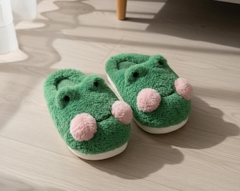 Warm Fur Lined Slippers – Unisex Indoor House Shoes for Home Comfort