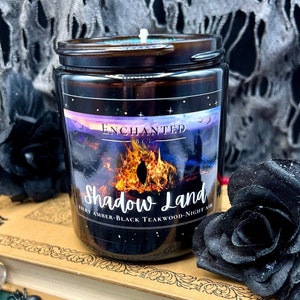 Vela Shadow Land / Perfumada con ámbar ardiente, madera de teca negra y aire nocturno