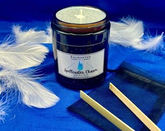 Spellcaster Charm Candle | Hidden Keychain Inside| Fresh Water Breeze Scented