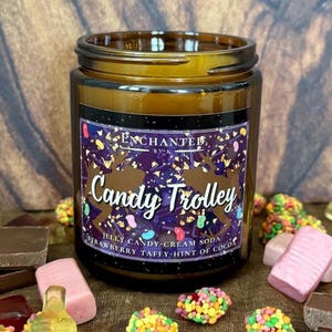 Candy Trolley Candle | Jelly Candy, Cream Soda, Strawberry Taffy & Hint of Cocoa Scented