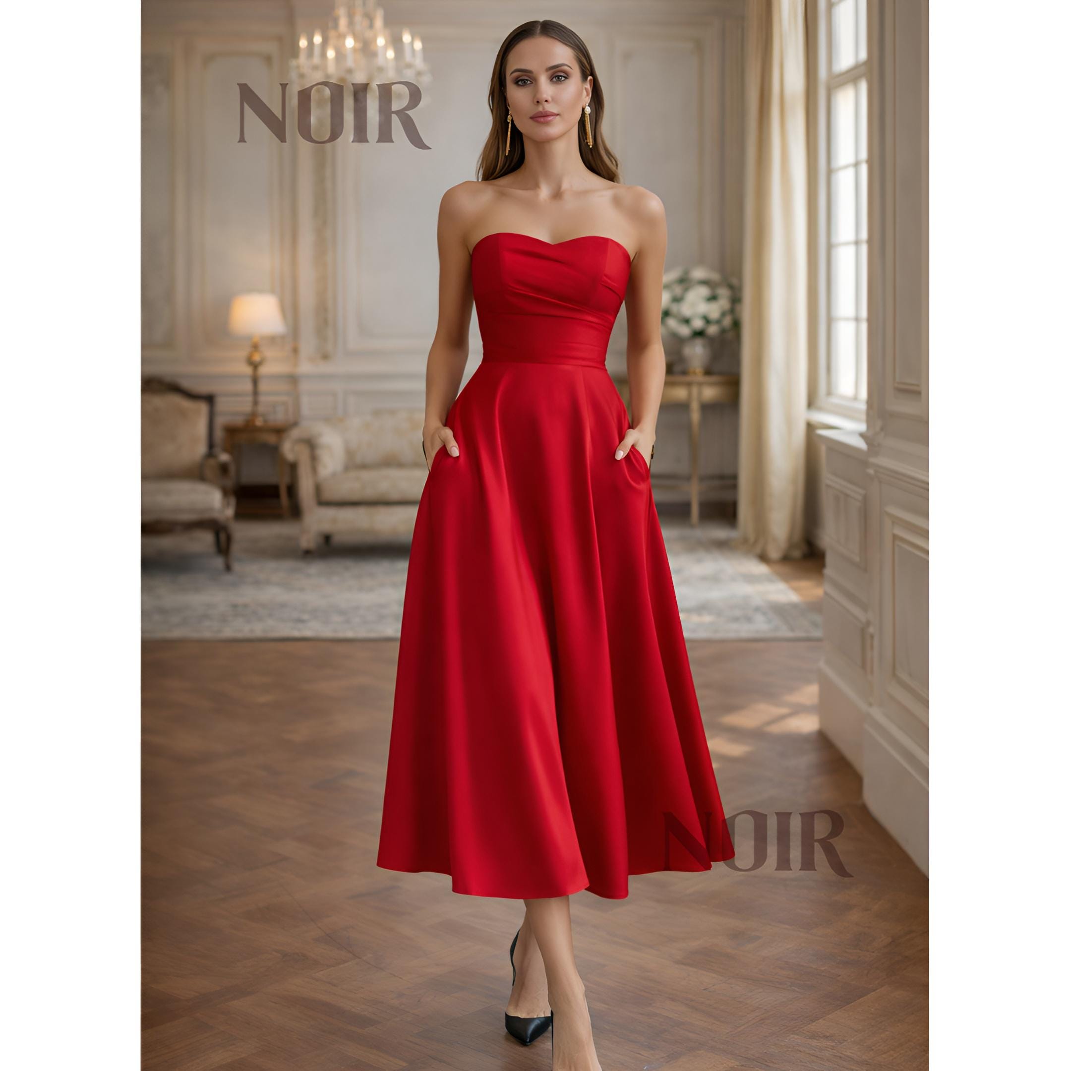 Red Interview Dress - Etsy
