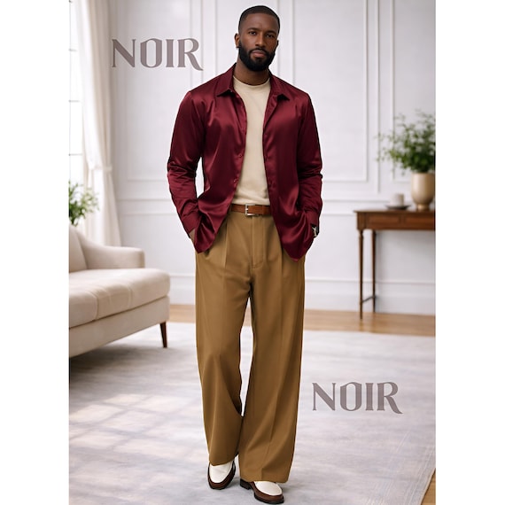 mens burgundy dress shirt outfit Burgundy Dress Shirt with Red Suit Outfits (2 ideas & outfits)