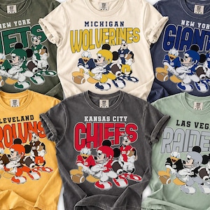 Custom Football Team Mickey Friends Shirt, Game Day Matching Tee