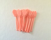Vintage Drink Stirrers Pink Drink Sticks Swizzle Sticks Barware Kitsch 25