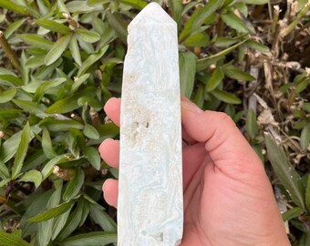 Caribbean Calcite Obelisk Tower, 6 inches tall