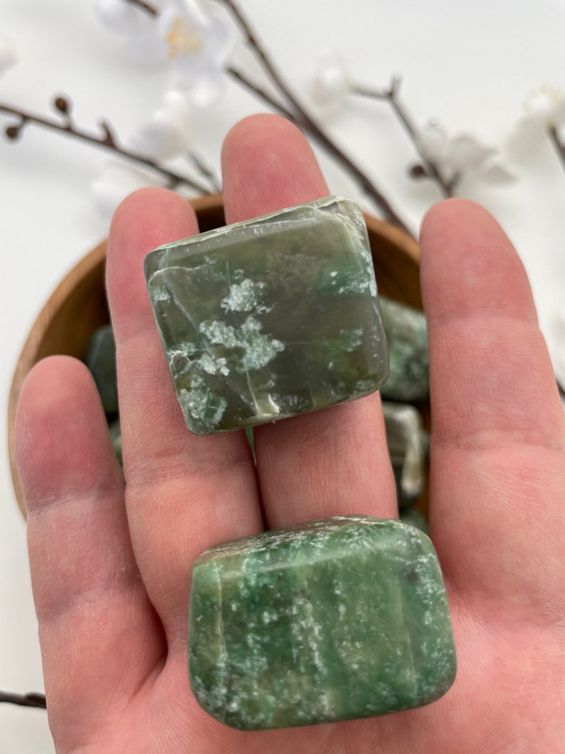 Nephrite Jade Tumbled Stone from Afghanistan image 4
