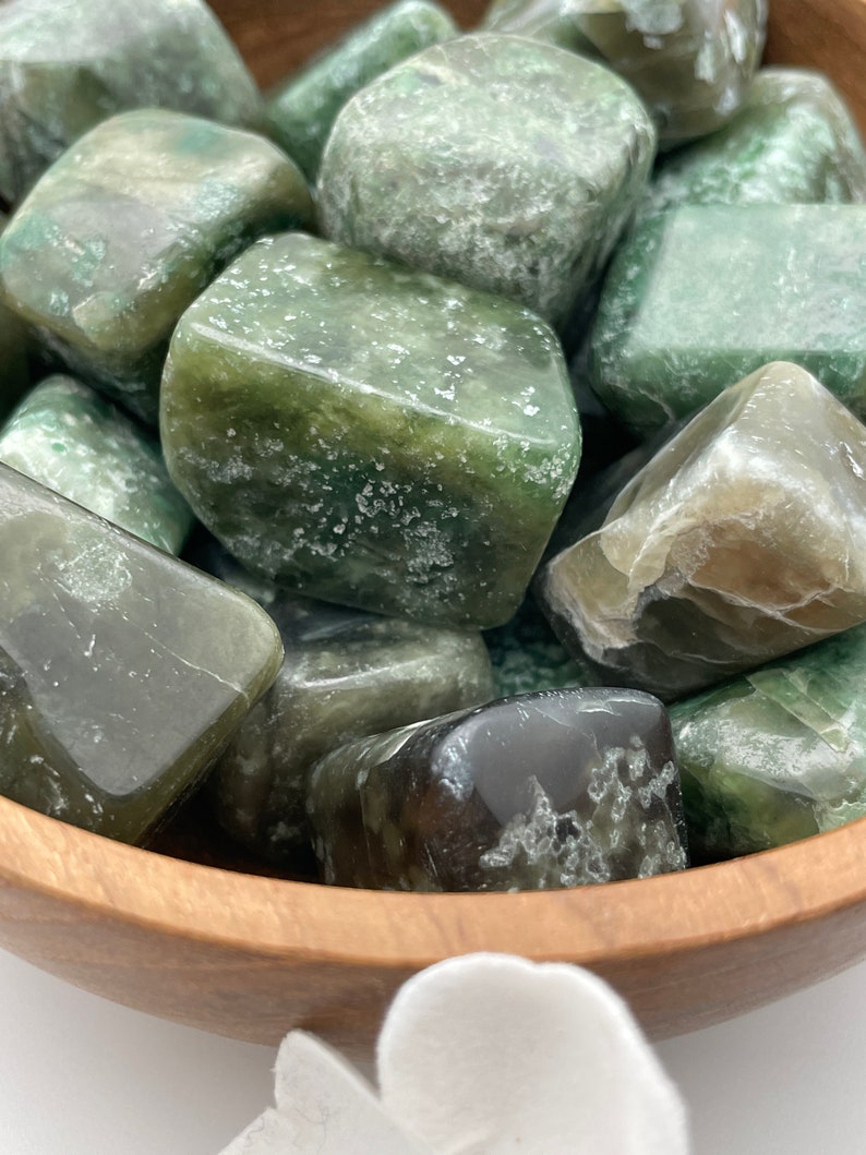 Nephrite Jade Tumbled Stone from Afghanistan image 5