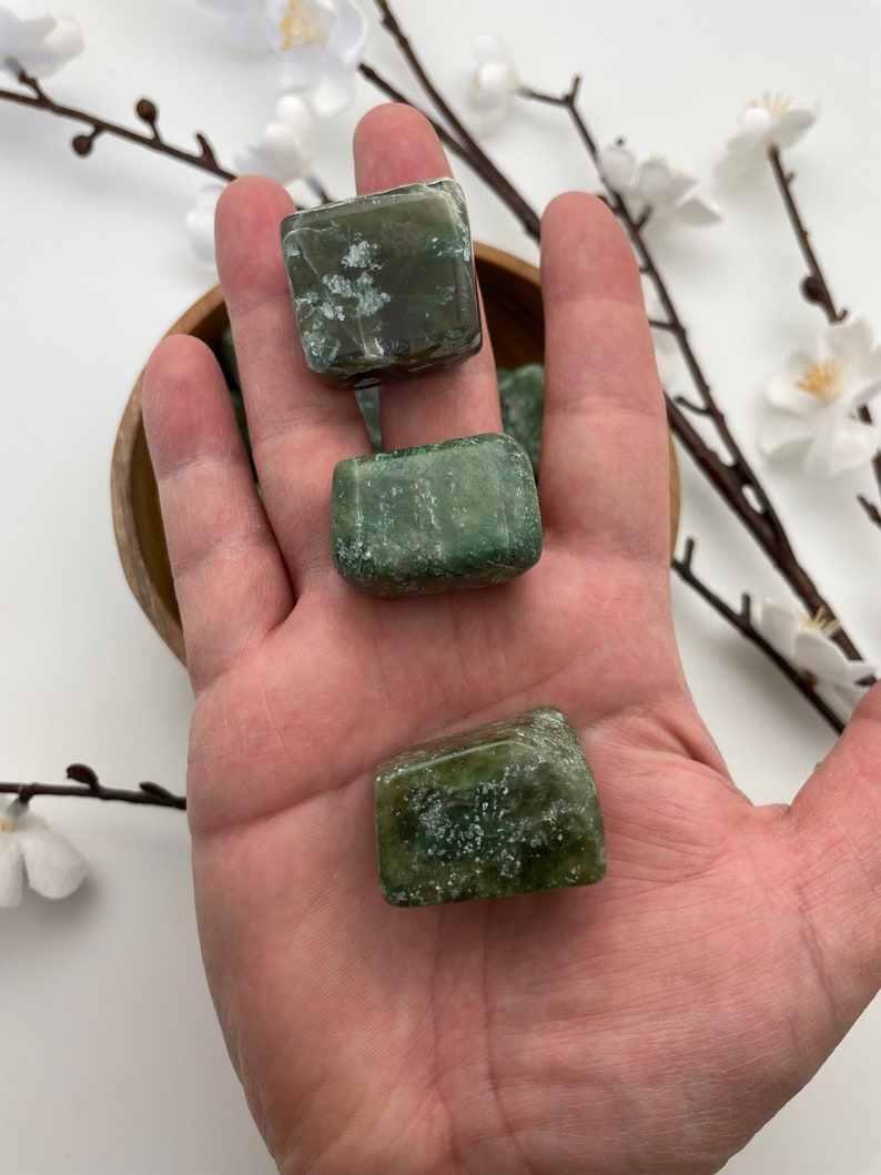 Nephrite Jade Tumbled Stone from Afghanistan image 2