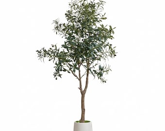 Artificial Olive Tree, 6FT, With Planter