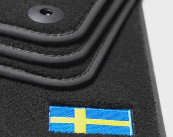 Volvo V70 & XC70 Floor Mats 2008-2016 – 3rd Gen – Flag Logo