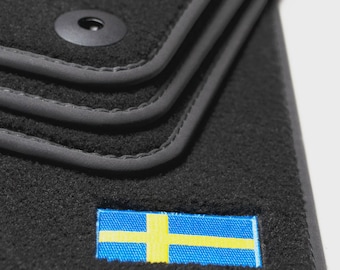 Veloursvloermatten Volvo S40 en V50 2004-2012 – vlaglogo