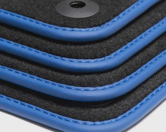 Volvo V40-vloermatten - 2012-2021 - blauwe randen