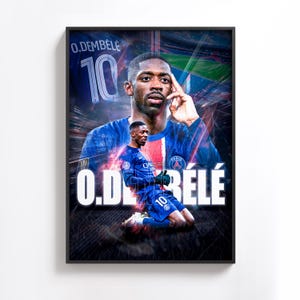 Affiche PSG Format A6 Neuve - Paris Saint-Germain Avec Mbappé, Messi, Neymar