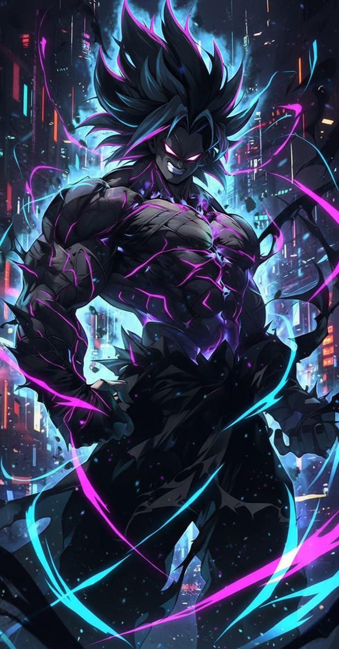 Dark Broly Power Surge Poster | DBZ Anime Wall Art 18x24 | Legendary ...