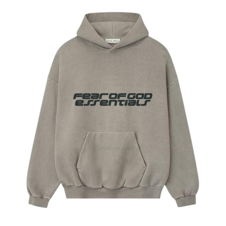 Fear of God Essentials Hoodie Oversized Pullover Sweatshirt image 2