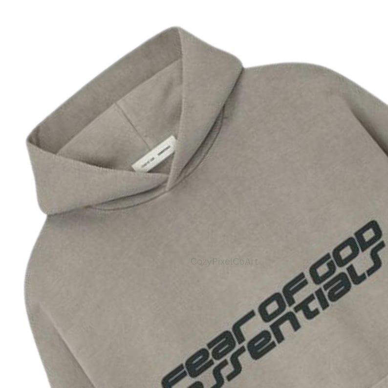Fear of God Essentials Hoodie Oversized Pullover Sweatshirt image 4