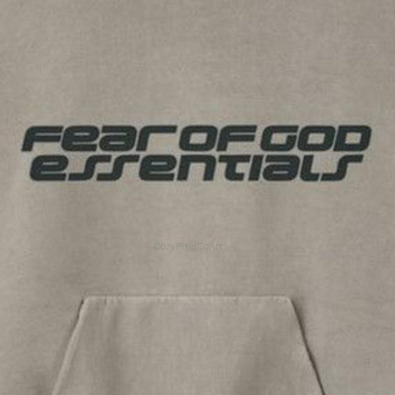 Fear of God Essentials Hoodie Oversized Pullover Sweatshirt image 9