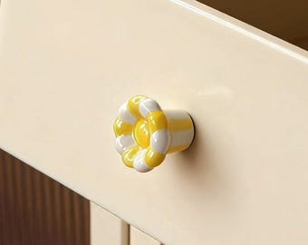 職人技が光るセラミック製ノブ｜個性的なキャビネット取っ手｜バスルーム＆キッチン用金具